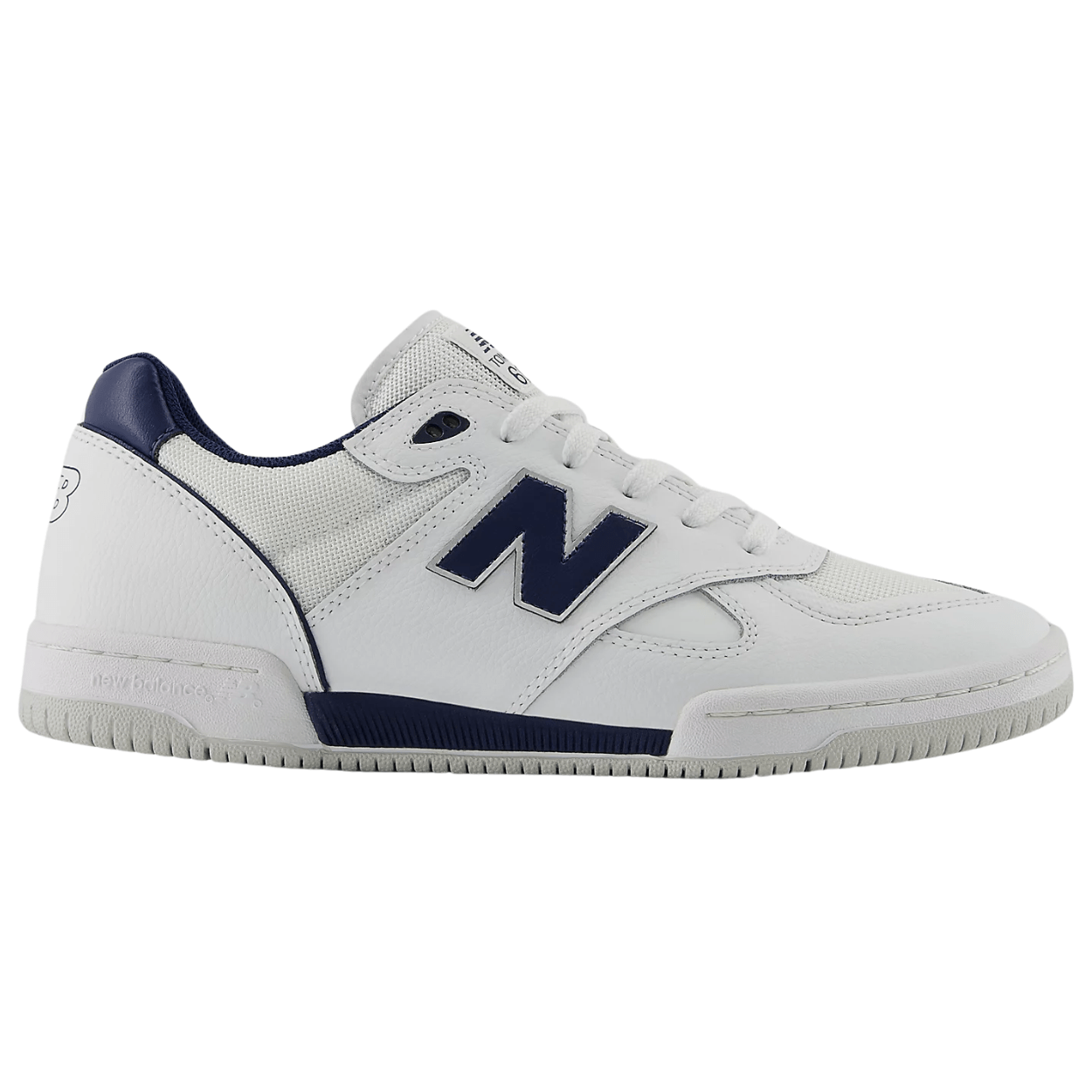 New Balance Numeric 600 NM600TTN Tom Knox Skate Shoes | White & Navy - The Vines Supply Co