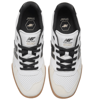 New Balance 600 Numeric NM600WTA Tom Knox Skate Shoes | White & Black - The Vines Supply Co