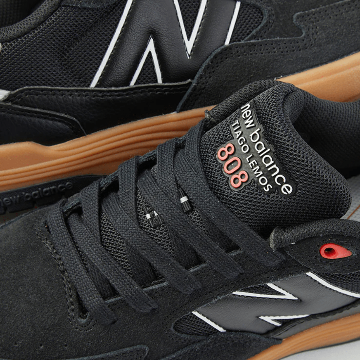 New Balance Numeric 808 Lite NM808LBG Tiago Lemos Skate Shoes | Black & Gum - The Vines Supply Co