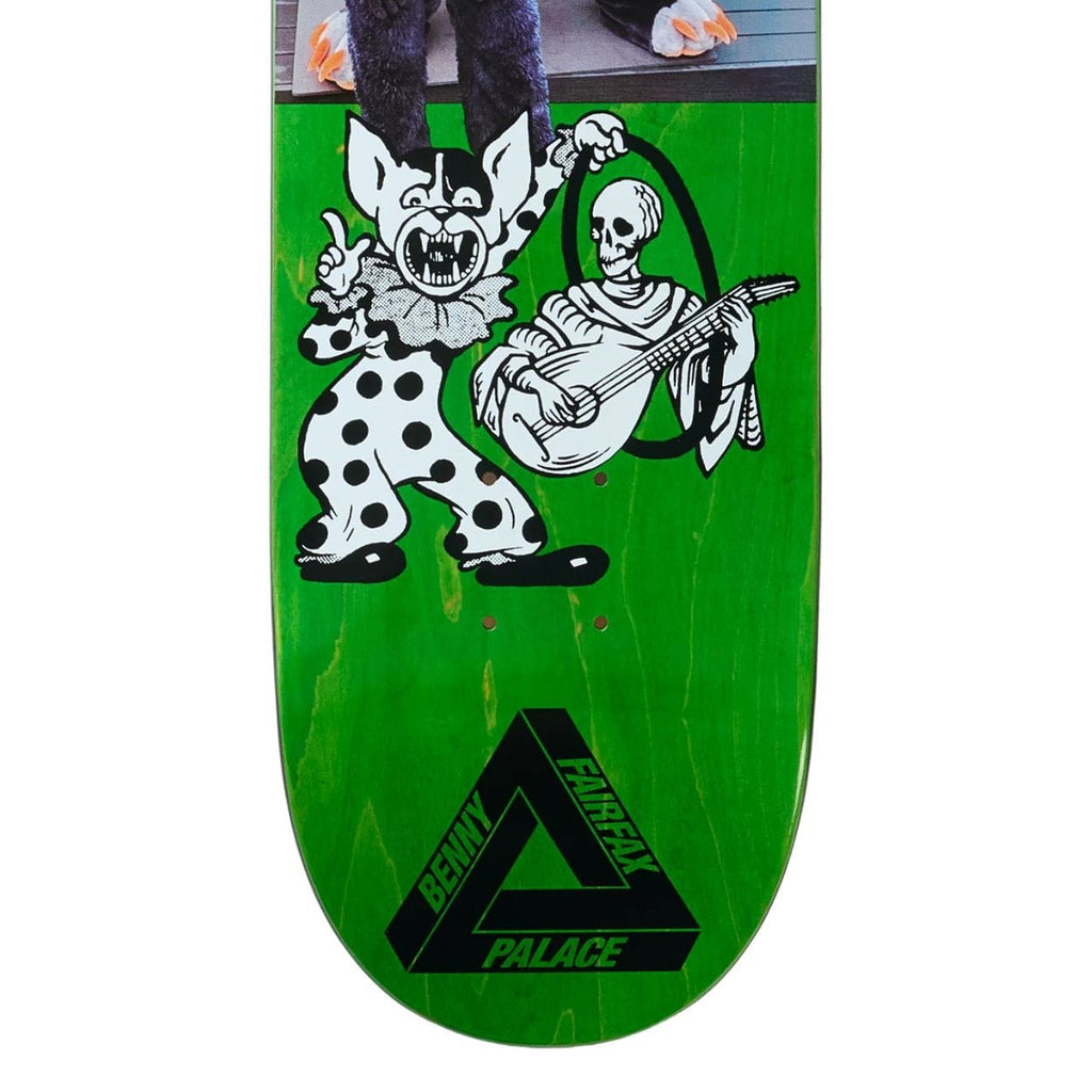 Palace Benny Pro S43 skateboard deck in 8.1-inch width, featuring bold graphic design from Palace Skateboards.