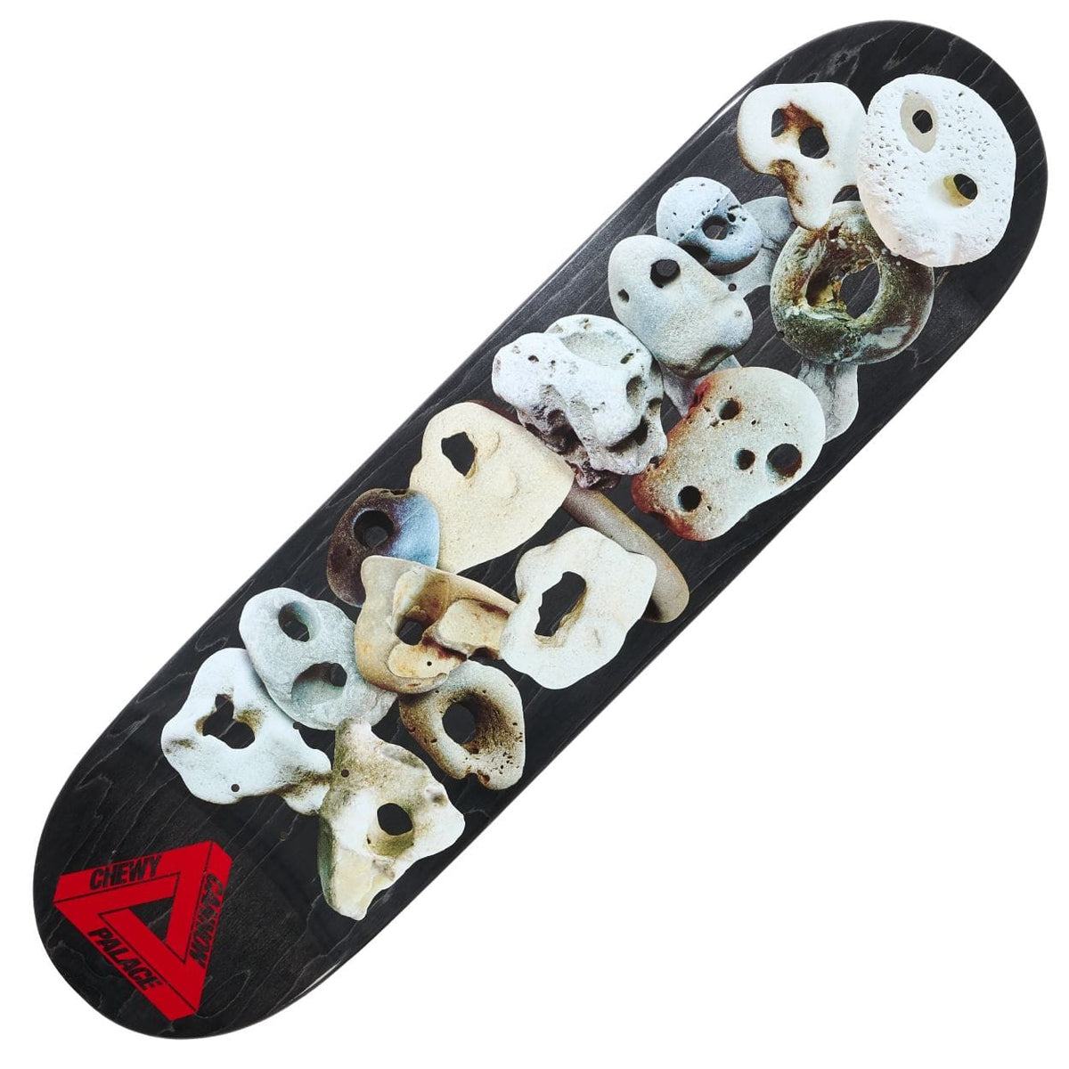 Palace Chewy Pro S43 skateboard deck in 8.38 inches, featuring a graphic design on top with a durable wood finish.