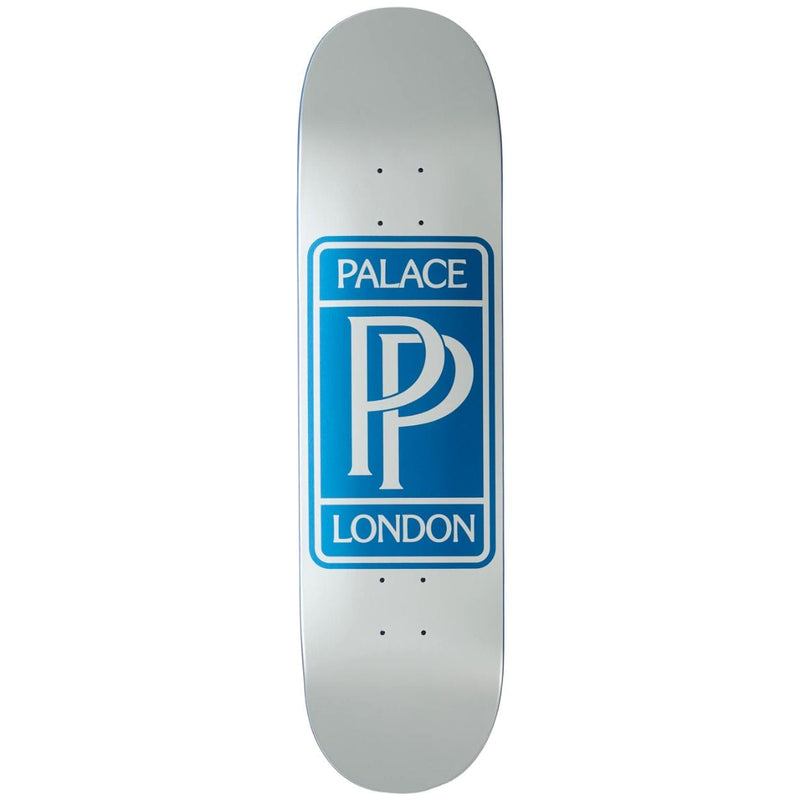 Palace PP S43 skateboard deck in 8.25-inch width, featuring graphic design, made by Palace Skateboards.