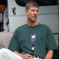 Palmah NZ Lonely Bloom T-Shirt | Dark Pine Green