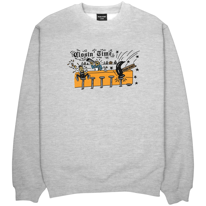 Pass~Port Fast Closin' Time Sweater | Ash Grey - The Vines Supply Co