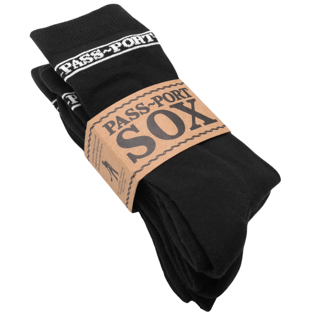 Pass~Port Hi Sox 3 Pack Socks R42 | Black - The Vines Supply Co