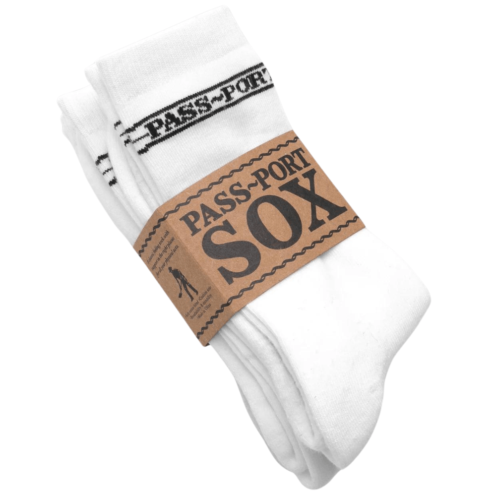 Pass~Port Hi Sox 3 Pack Socks R42 | White - The Vines Supply Co