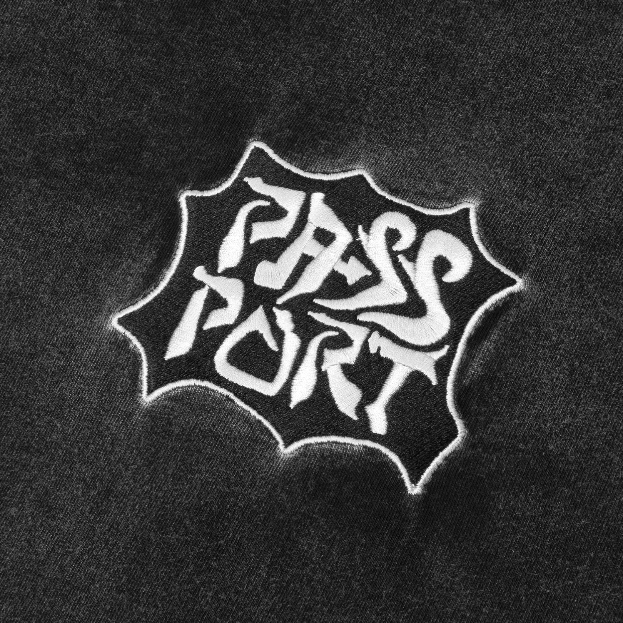Pass~Port Glyph T-Shirt | Acid Black - The Vines Supply Co