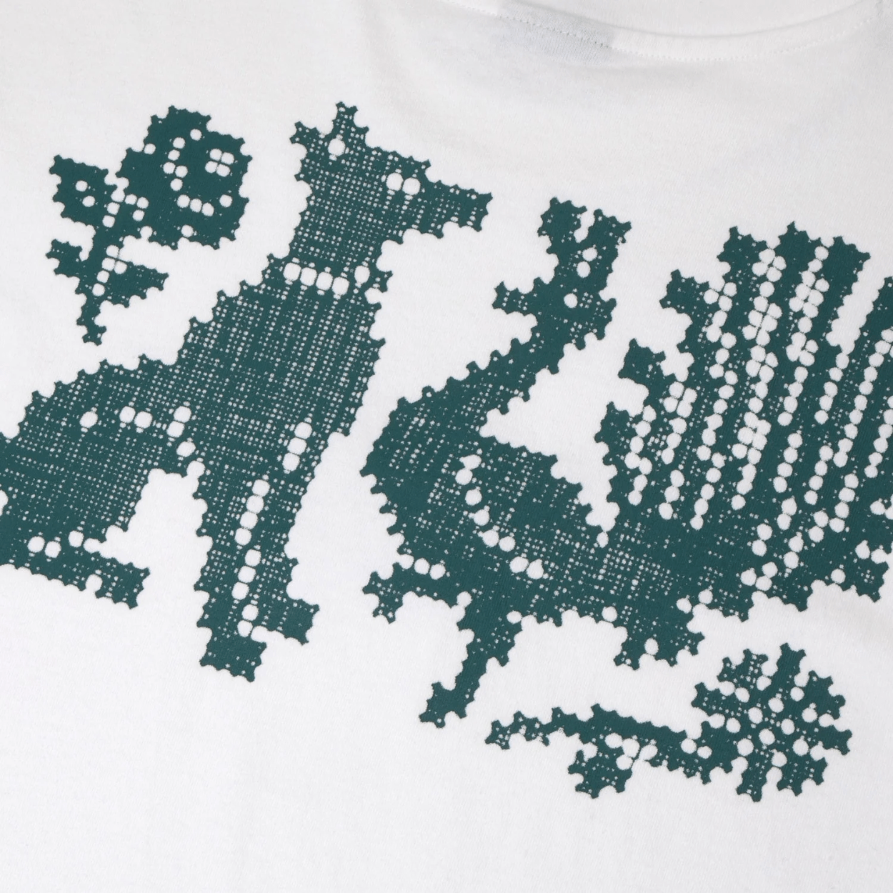 Pass~Port Needlework T-Shirt | White - The Vines Supply Co