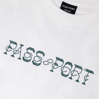 Pass~Port Needlework T-Shirt | White - The Vines Supply Co
