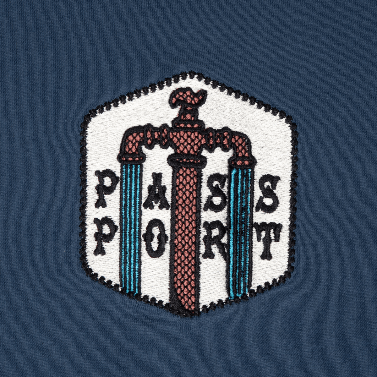 Pass~Port Water Supply T-Shirt | Harbour Blue - The Vines Supply Co