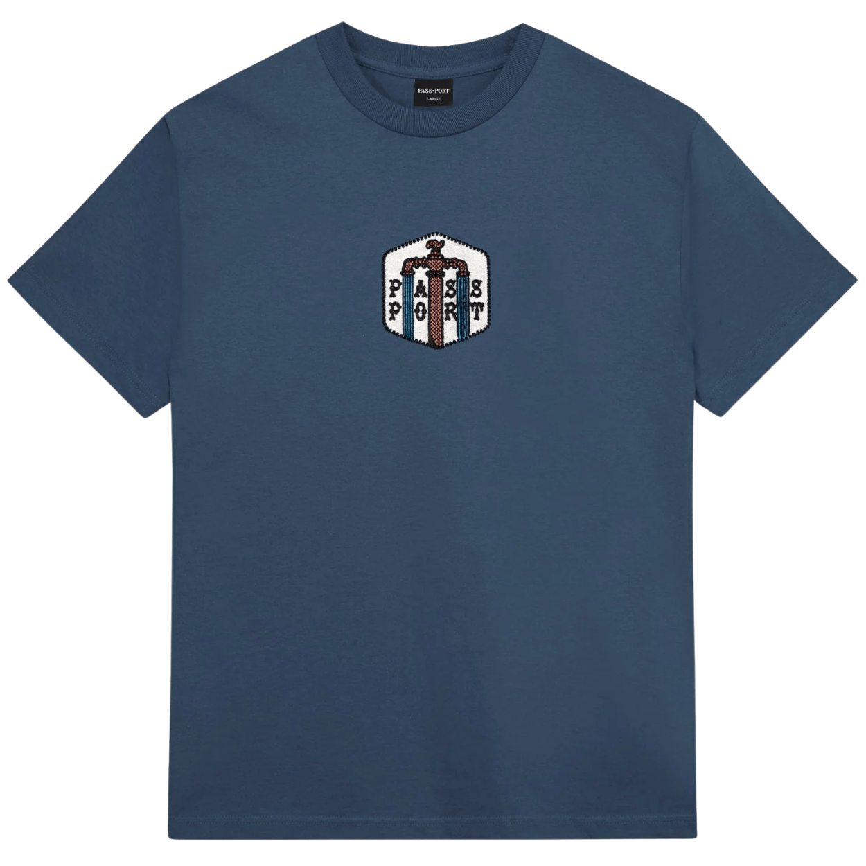 Pass~Port Water Supply T-Shirt | Harbour Blue - The Vines Supply Co