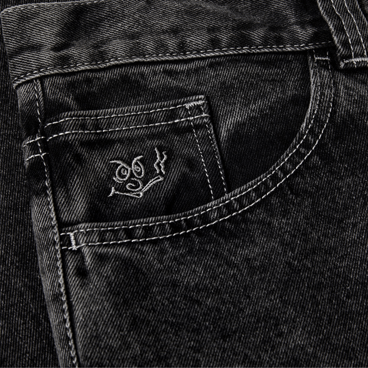 Polar Skate Co 92! Jeans | Silver Black - The Vines Supply Co
