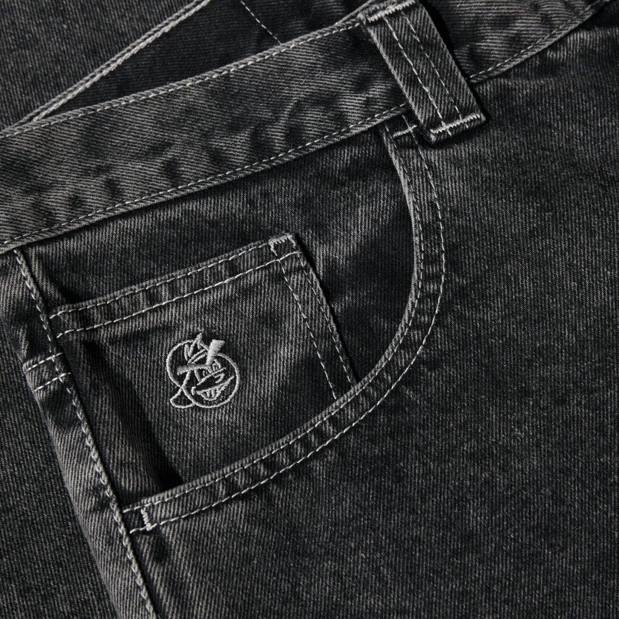 Polar Skate Co 93! Jeans | Silver Black - The Vines Supply Co