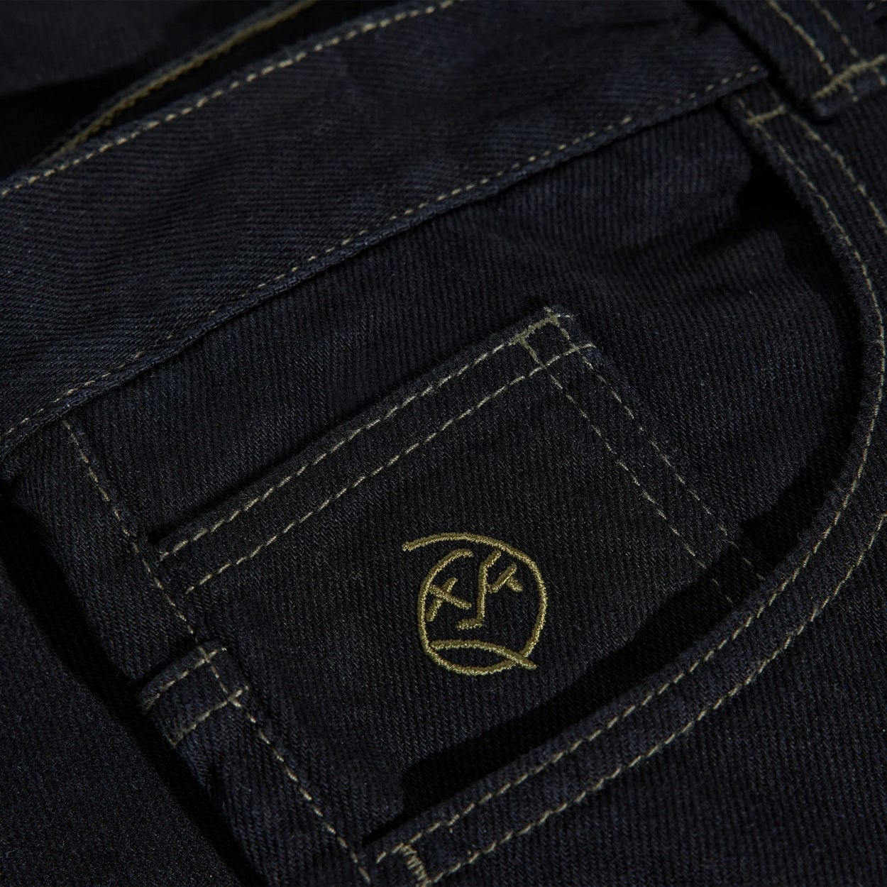 Polar Skate Co Big Boy Jeans | Black & Dark Olive - The Vines Supply Co
