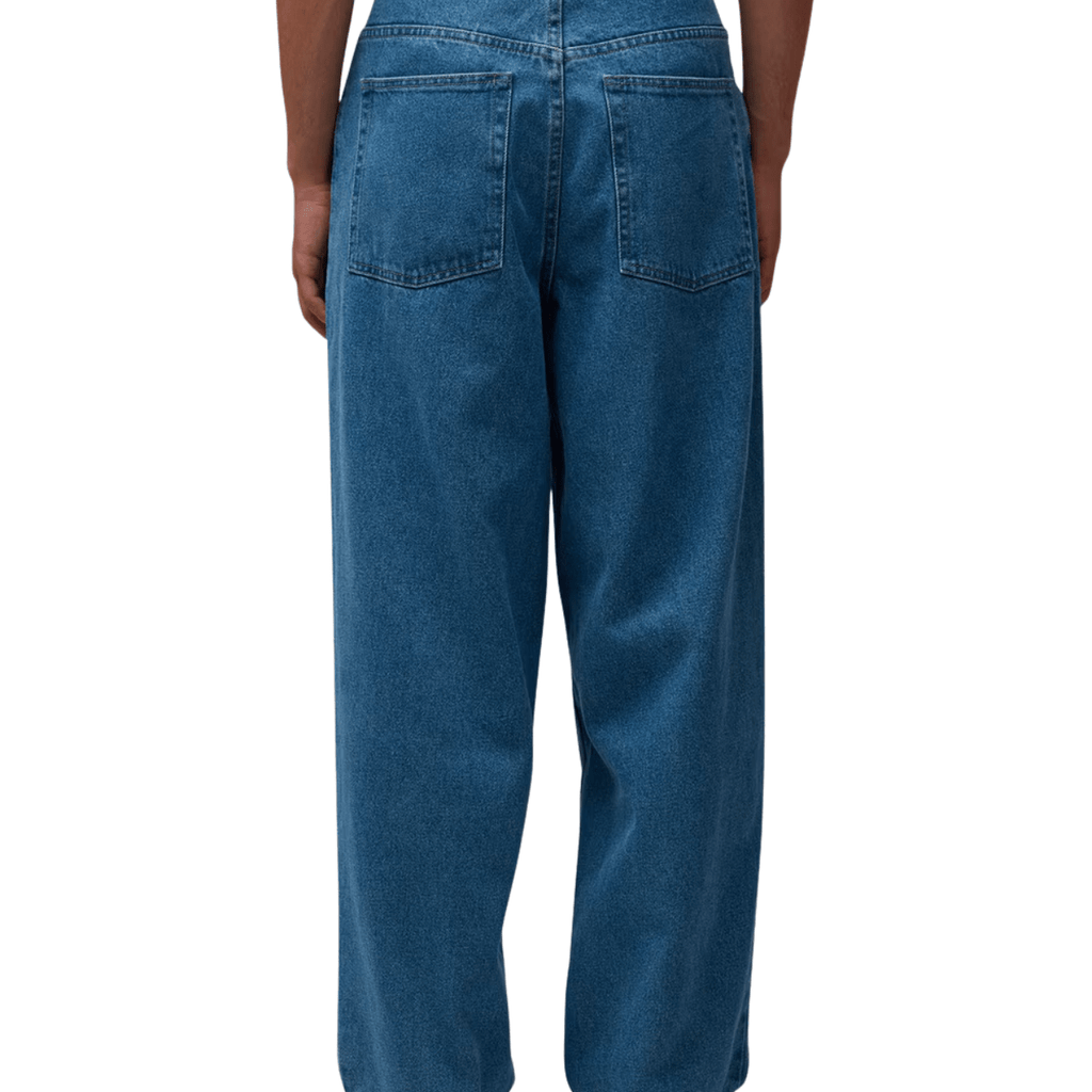 Mid blue Polar Skate Co Big Boy Jeans showing classic denim fit and styling, with visible stitching and pocket details.