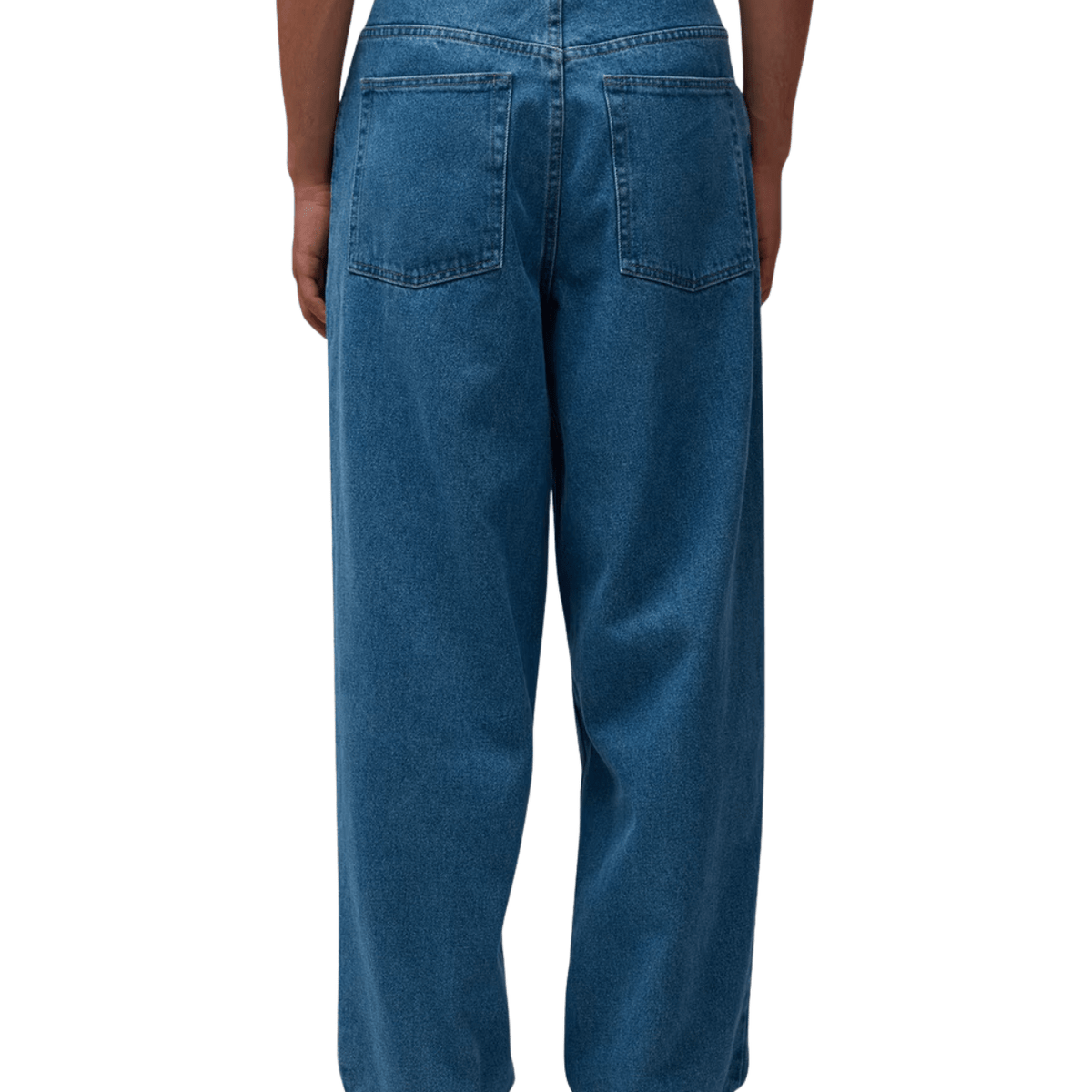 Mid blue Polar Skate Co Big Boy Jeans showing classic denim fit and styling, with visible stitching and pocket details.