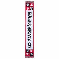 Polar Skate Co Checkers Football Scarf | Red - The Vines Supply Co