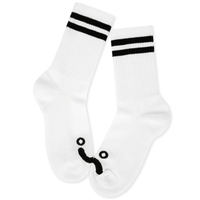 Polar Skate Co Happy Sad Socks | White - The Vines Supply Co