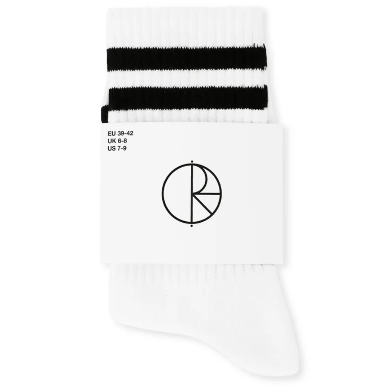 Polar Skate Co Happy Sad Socks | White - The Vines Supply Co