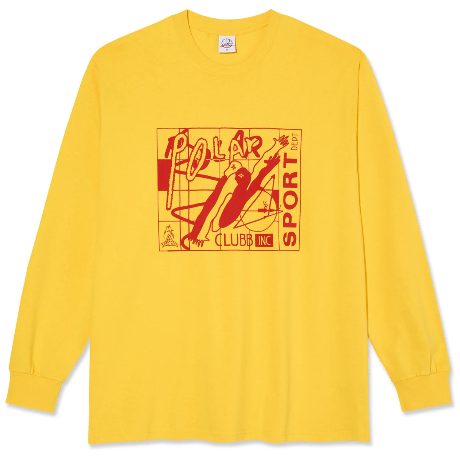 Polar Skate Co Clubb Inc Long Sleeve T-Shirt | Lemon - The Vines Supply Co
