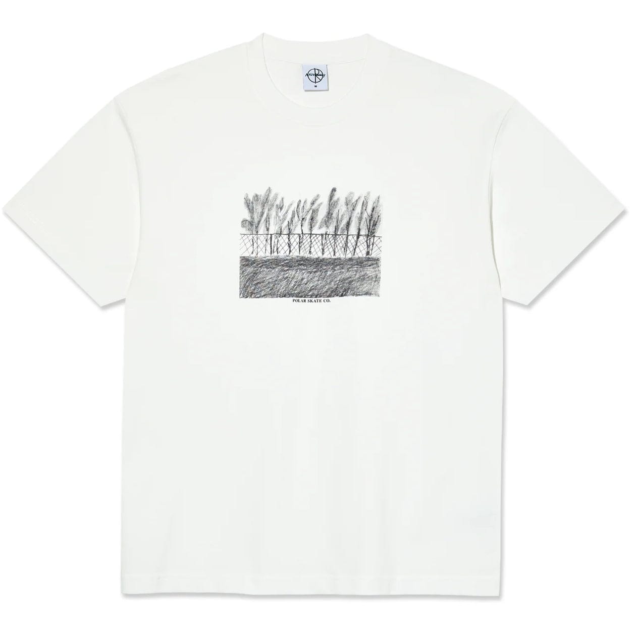Polar Skate Co Fence T-Shirt | Cloud White - The Vines Supply Co
