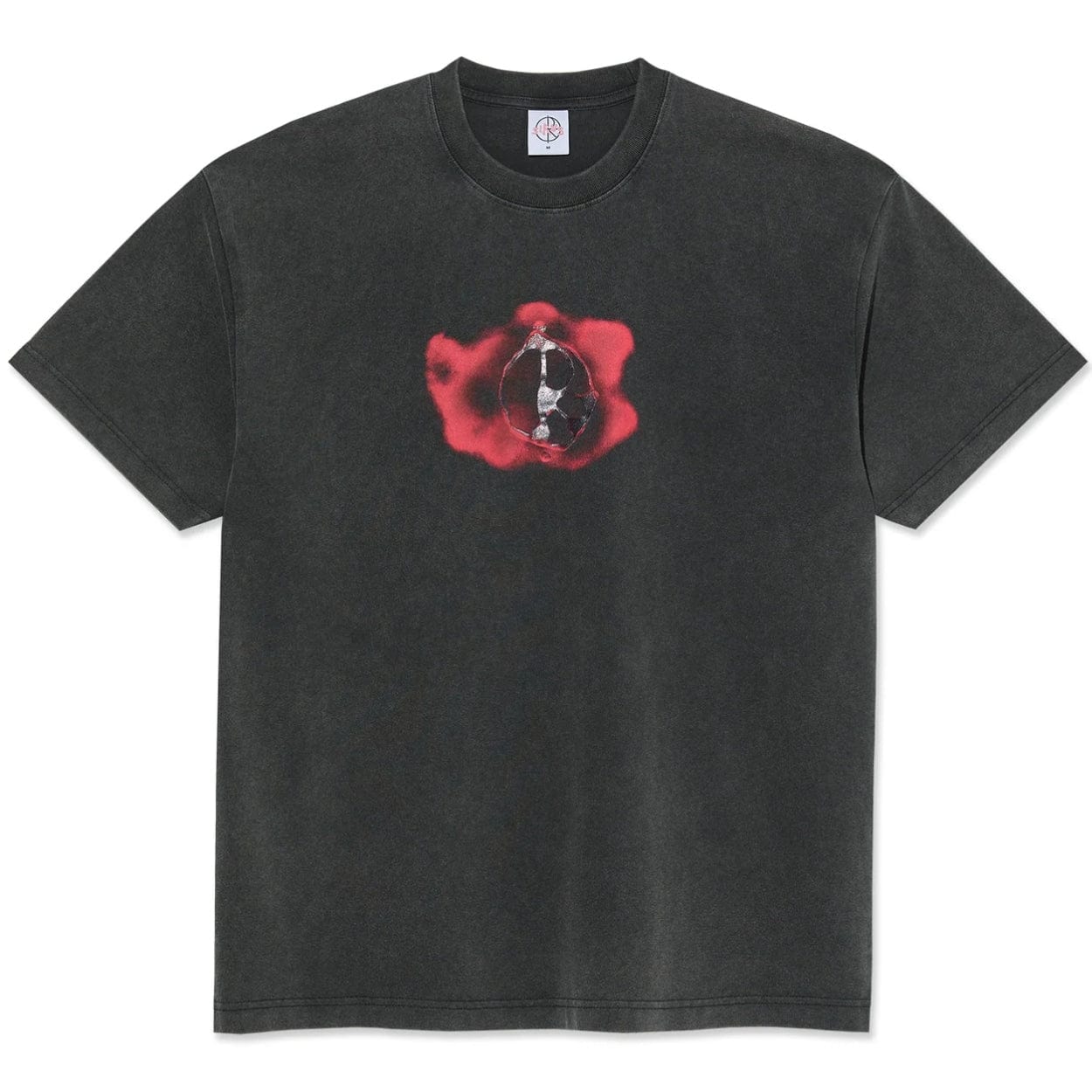 Polar Skate Co Metal Logo T-Shirt | Silver Black - The Vines Supply Co