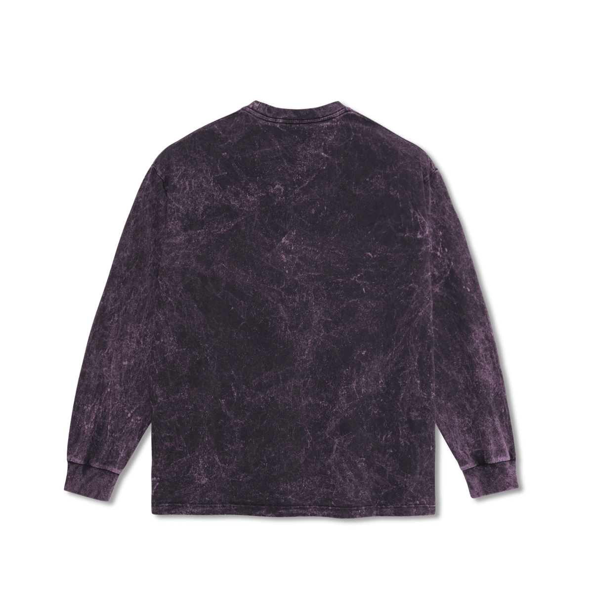 Polar Polar Skate Co Pride Long Sleeve T-Shirt | Purple Acid Wash Tees | The Vines
