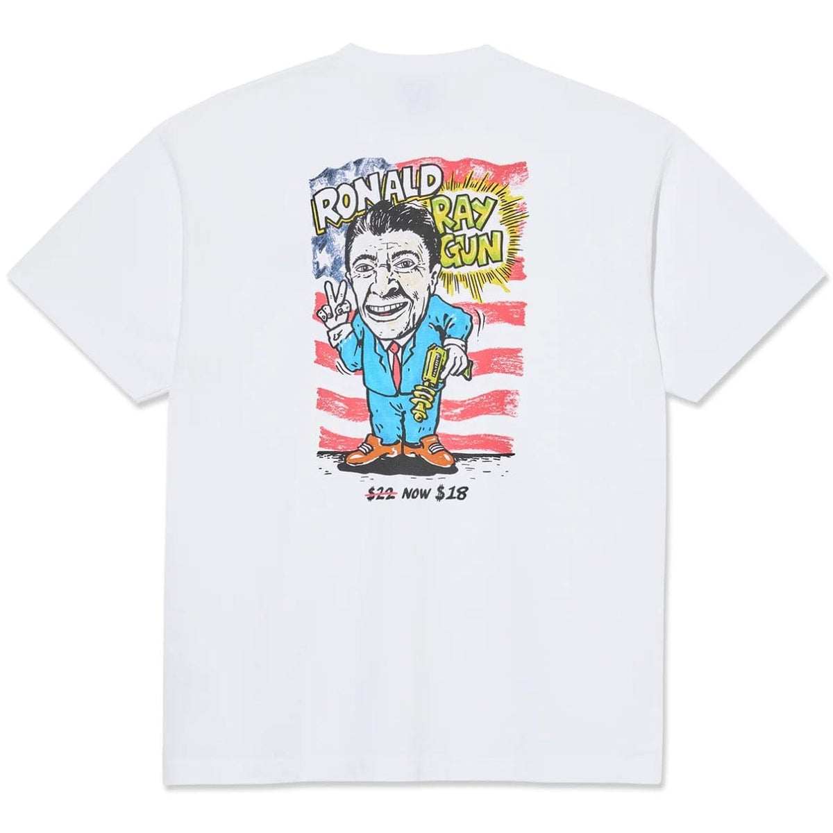 Polar Skate Co Ray Gun T-Shirt | White - The Vines Supply Co