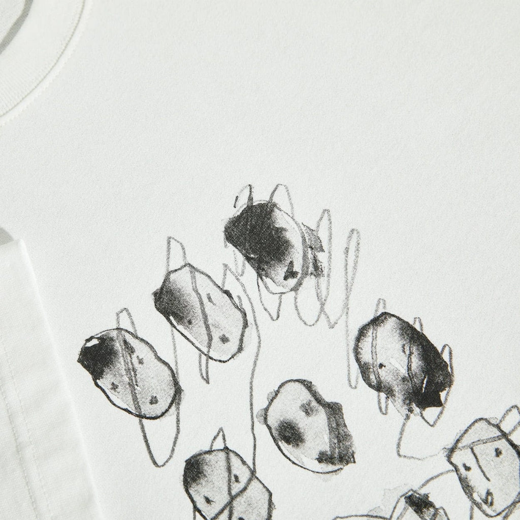 Polar Skate Co Sequence T-Shirt | Cloud White - The Vines Supply Co