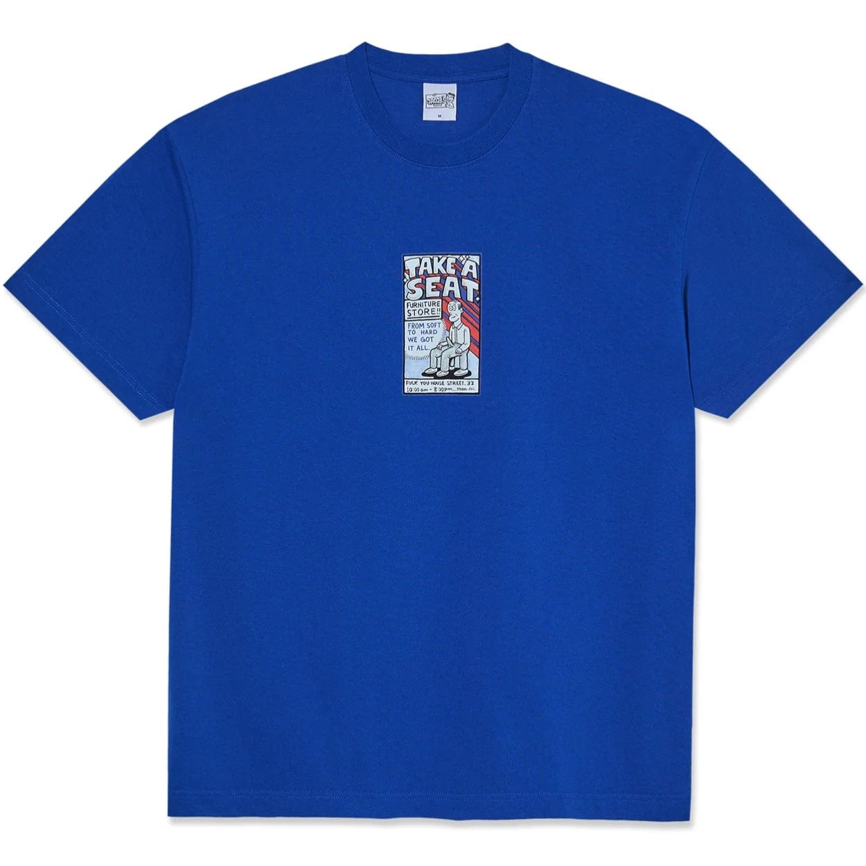Polar Skate Co Take A Seat T-Shirt | Egyptian Blue - The Vines Supply Co