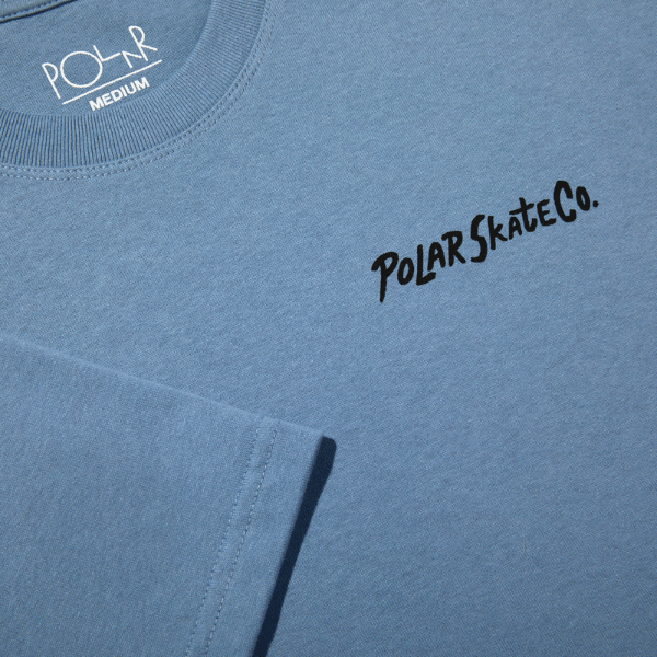 Polar Polar Skate Co Yoga Trippin T-Shirt | Oxford Blue Tees | The Vines