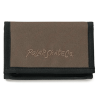 Polar Skate Co Surf Logo Key Wallet | Grey Brown - The Vines Supply Co