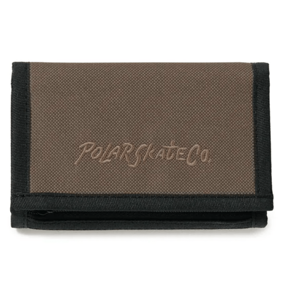 Polar Skate Co Surf Logo Key Wallet | Grey Brown - The Vines Supply Co