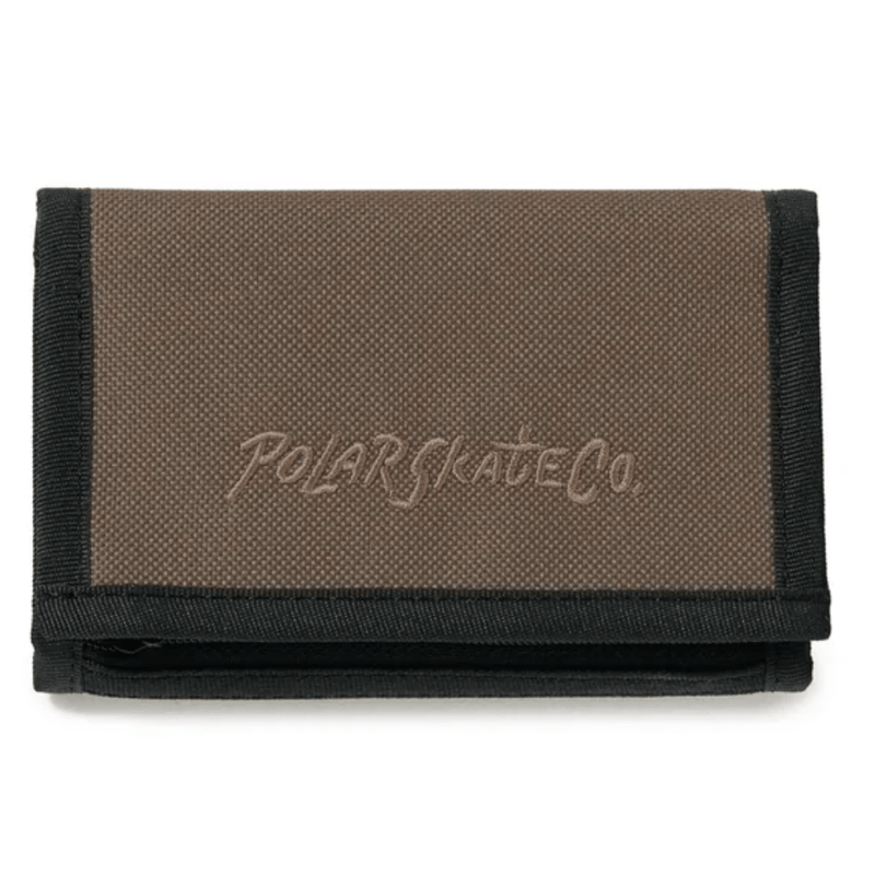 Polar Skate Co Surf Logo Key Wallet | Grey Brown - The Vines Supply Co