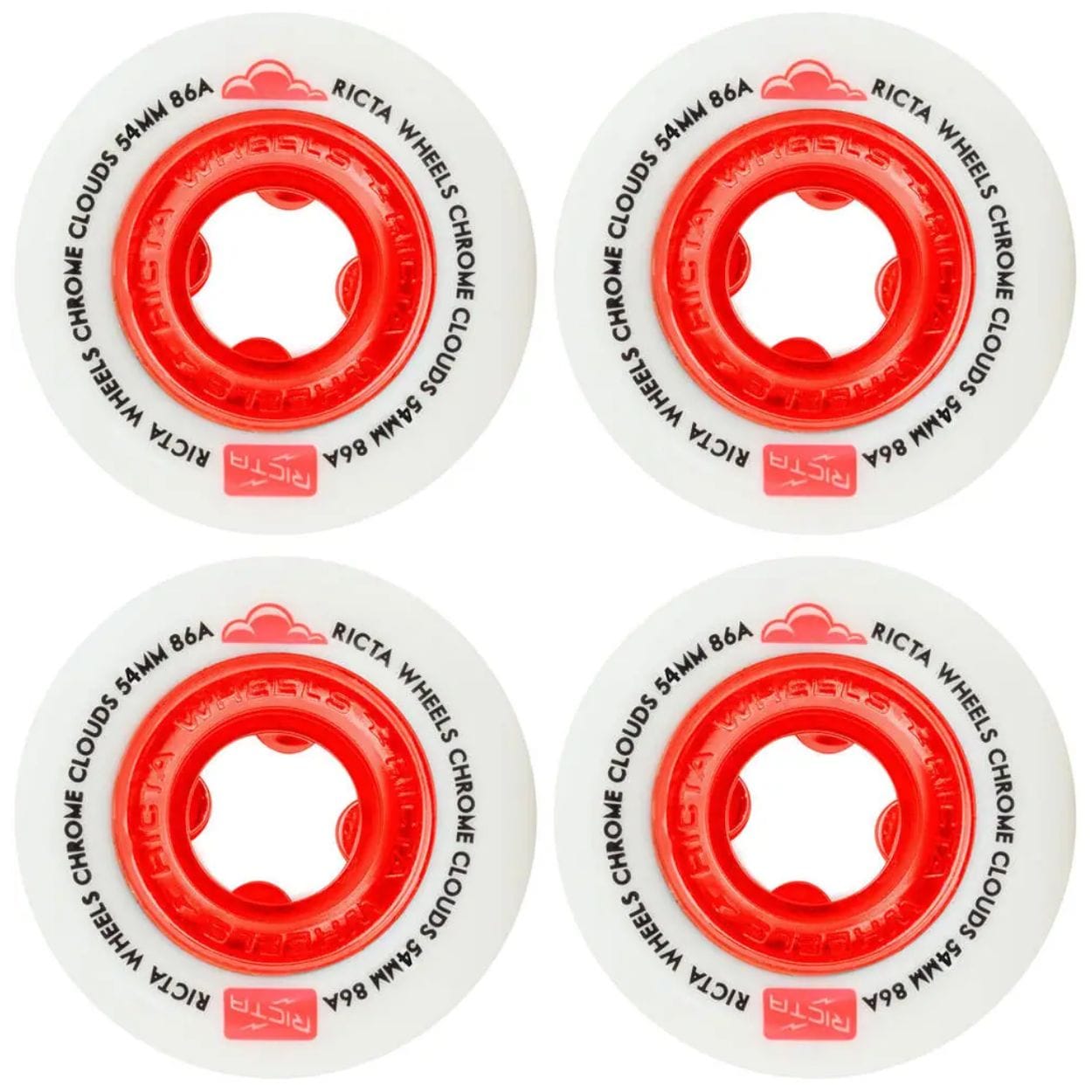 Ricta Chrome Clouds Soft 86A Skateboard Wheels