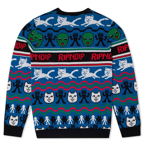 RipnDip RIPNDIP Jolly Holiday Knit Sweater | Multi Fleece | The Vines