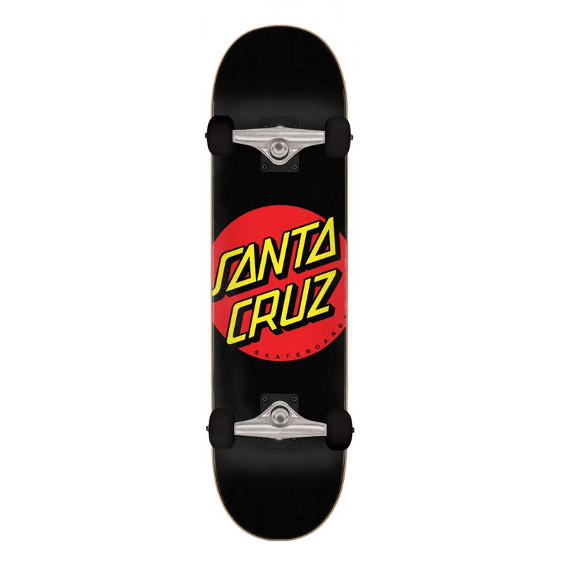 Santa Cruz Santa Cruz Classic Dot Complete Skateboard 8" | Black Completes | The Vines