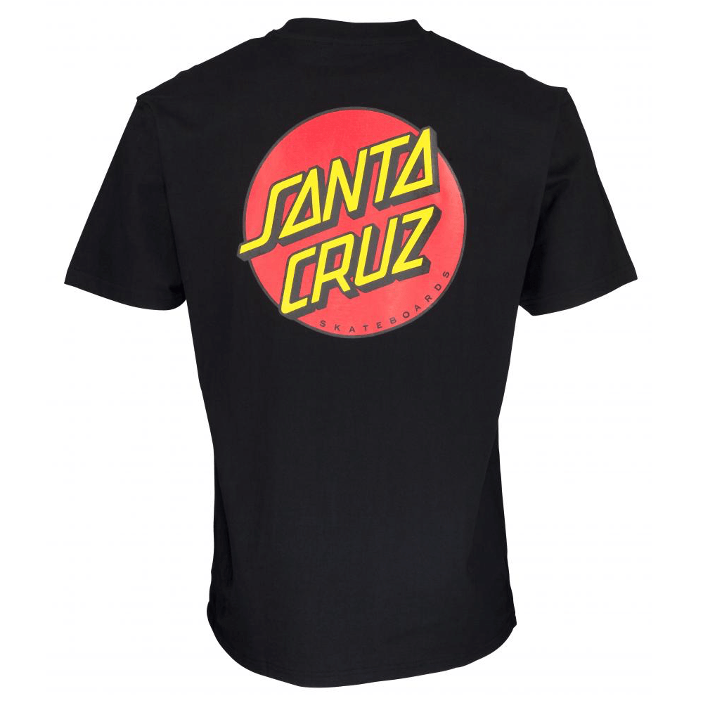 Santa Cruz Santa Cruz Classic Dot Chest T-Shirt | Black Tees | The Vines