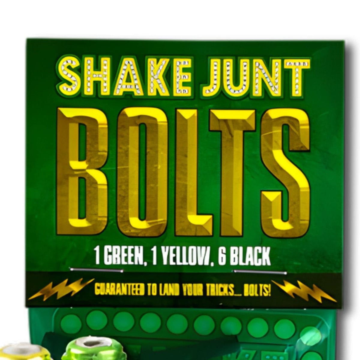 Shake Junt Bag O' Bolts Allen key bolts, 7/8 inch size, various nuts and bolts for skateboarding or hardware applications.