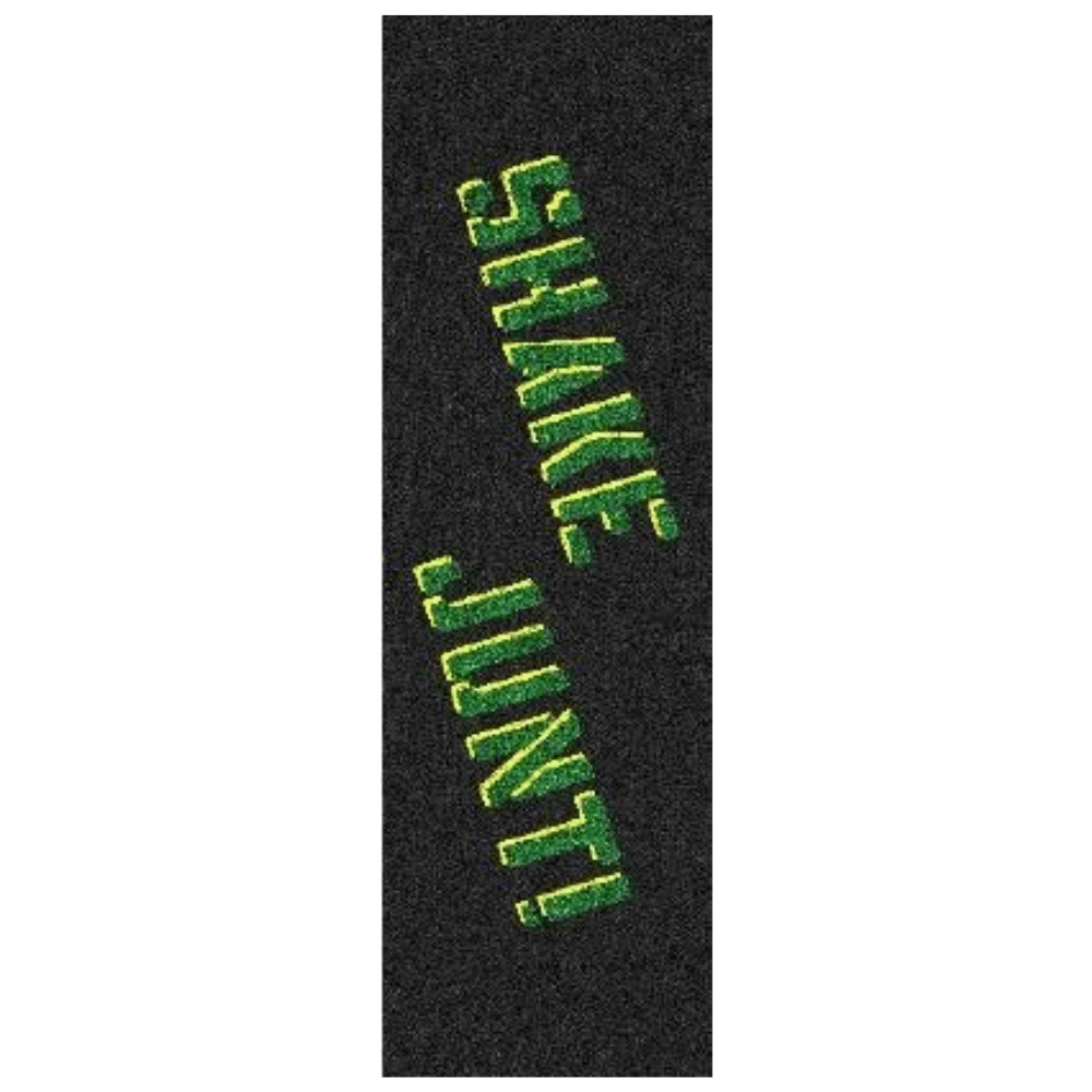Black Shake Junt OG Spray Grip Tape for skateboards, single sheet, textured grip surface for enhanced board control.