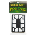 Shake Junt skateboard truck riser pads, 1/8 inch thick, designed to elevate and protect skateboard trucks during riding.