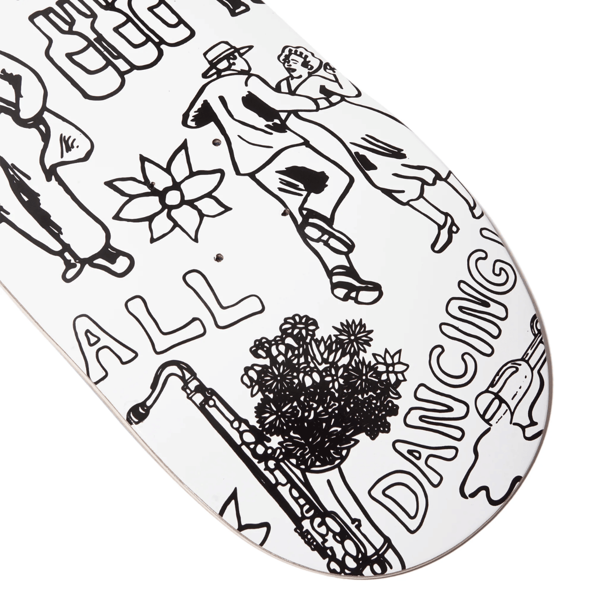 Skateboard Cafe Gaurab Sketches Skateboard Deck White | C2 Shape - The Vines Supply Co