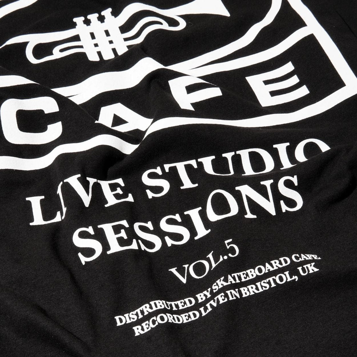 Skateboard Cafe 45 T-Shirt | Black & White - The Vines Supply Co