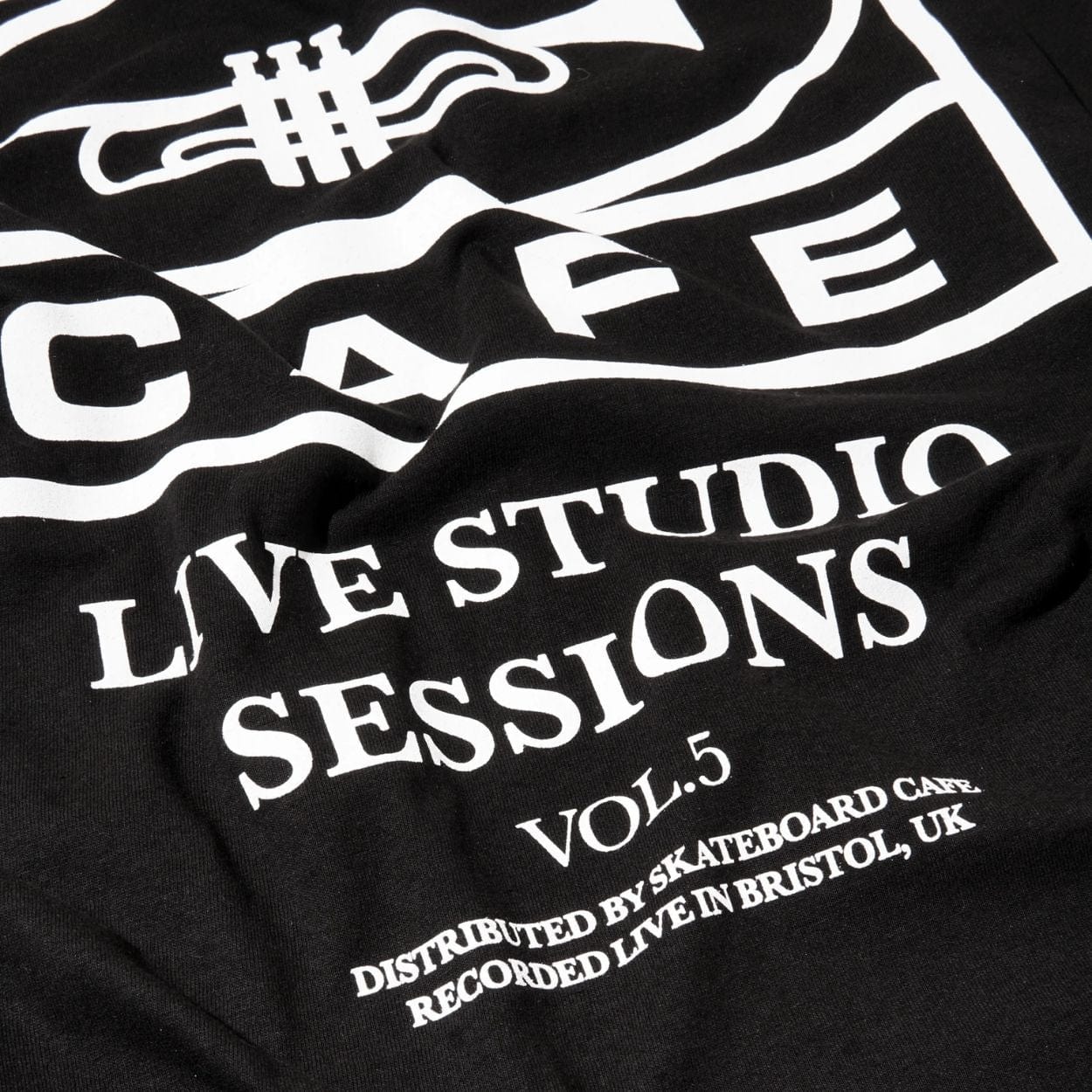 Skateboard Cafe 45 T-Shirt | Black & White - The Vines Supply Co