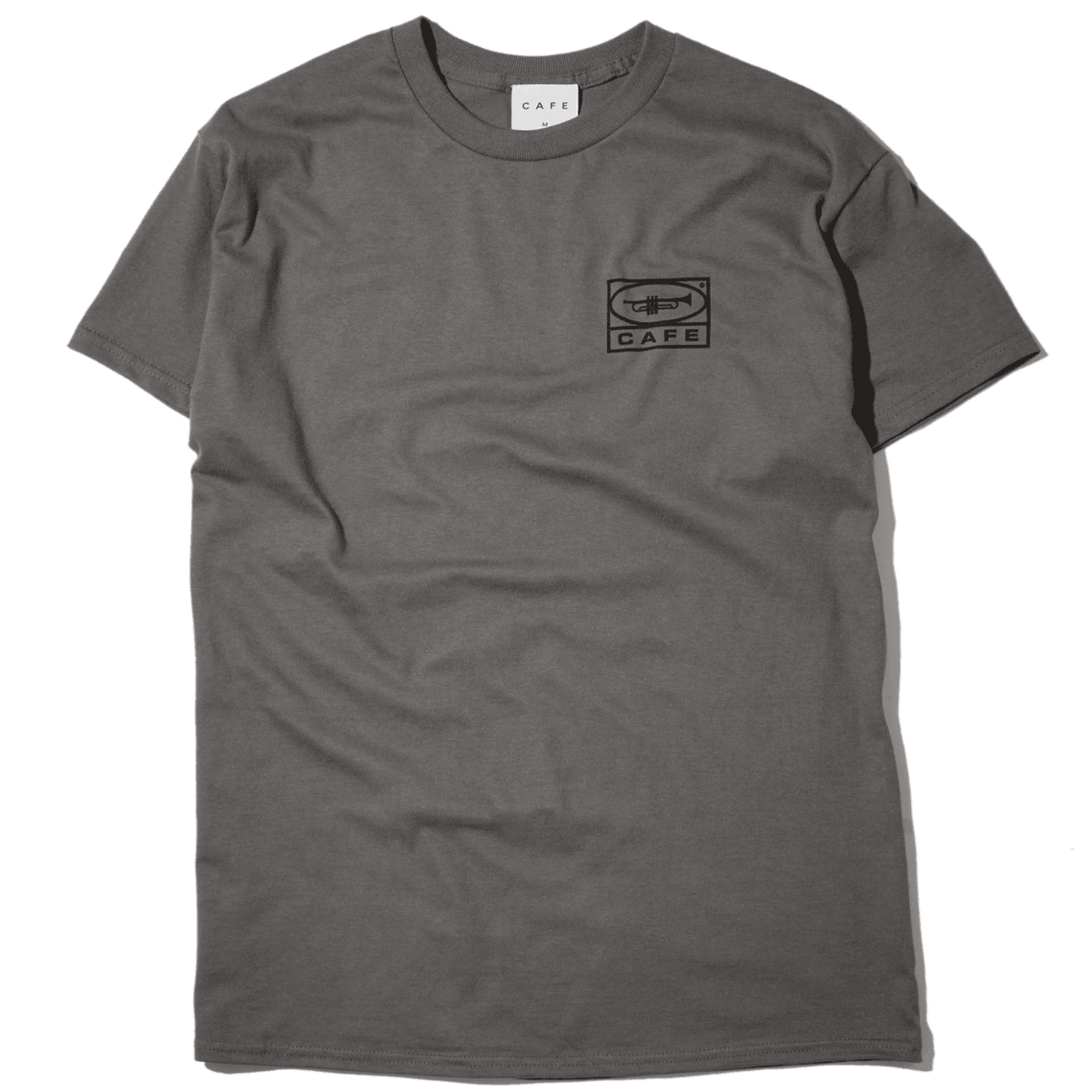 Skateboard Cafe 45 T-Shirt | Charcoal & Black - The Vines Supply Co