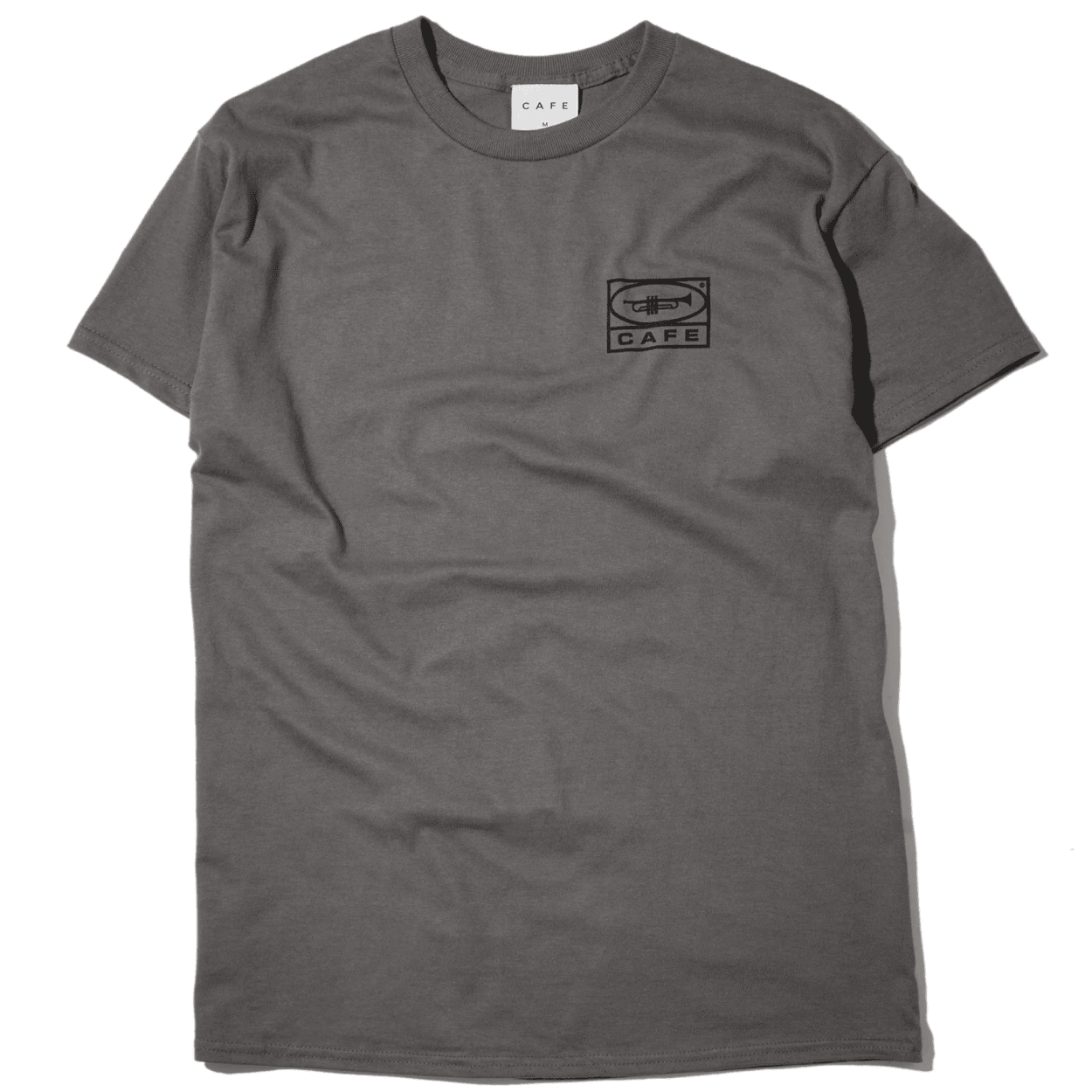 Skateboard Cafe 45 T-Shirt | Charcoal & Black - The Vines Supply Co