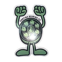 Assorted skateboard stickers featuring The Vines skateboarding brand logo and vibrant designs for customizing skateboards.