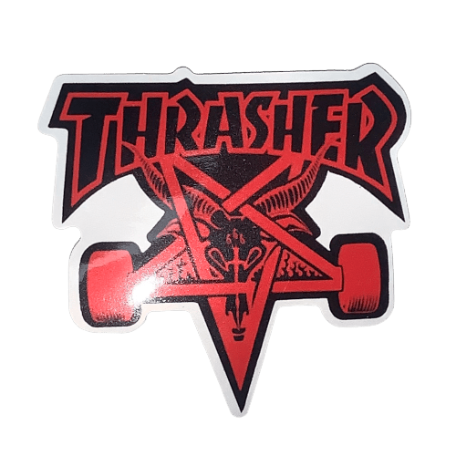 Colorful skateboard stickers from The Vines featuring skateboarding-themed designs and brand logos, perfect for customizing decks.