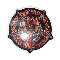 Assorted skateboard stickers featuring The Vines skateboarding brand logo and colorful slap designs on a white background.