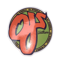 Assorted skateboard stickers featuring The Vines skate brand logos and graphic designs on a white background.